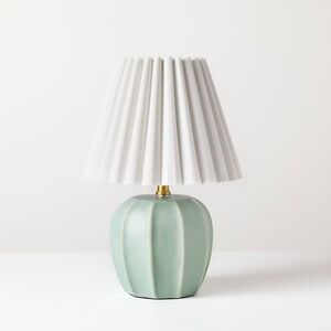 Ceramic Accent Table Lamp with Scallop Shade - Hearth & Hand™ with Magnolia